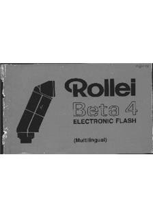 Rollei Beta 4 manual. Camera Instructions.